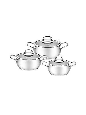 Cemile 6 Pcs Sahan Tencere Seti (14/16/18) - 6