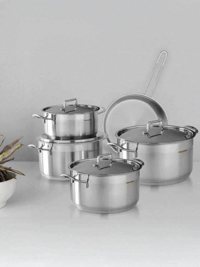 Hascevher Anett 9 Pcs Tencere Set (18/20/22/24/24Tava) - 1