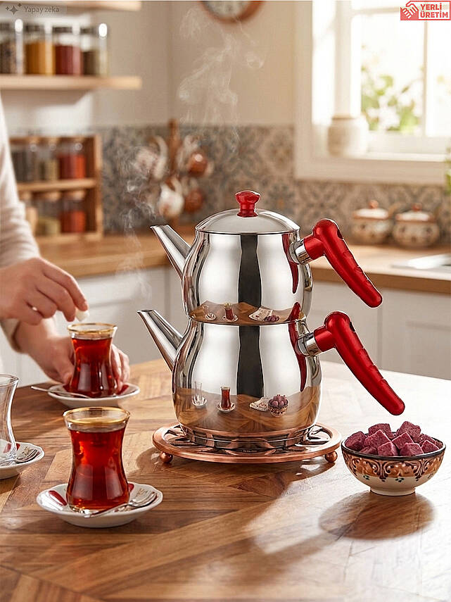 Hascevher Buse Mini boy Çaydanlık - 3