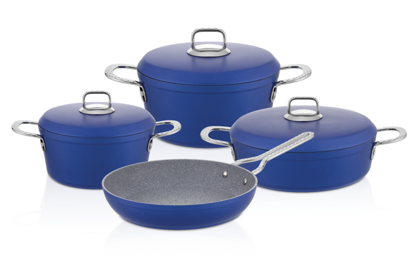 Hascevher Clarissa 7 Pcs Granit Elmas Tencere Seti (18/22Ten/26Kar/26Tv) - 4