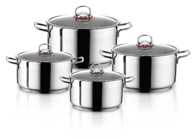 Hascevher Enzo 8 Pcs Tencere Seti (18/20/22/24) - 4