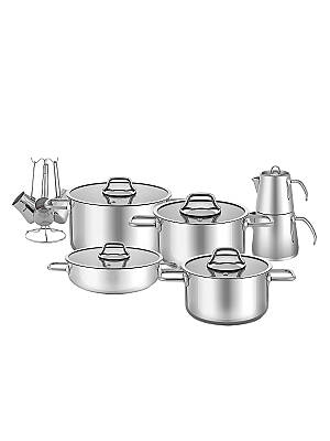 Hascevher Octavia 15 Pcs Ten. Set (18/20/24 Ten/24Karn/Cezve/Çaydanlık) - 2