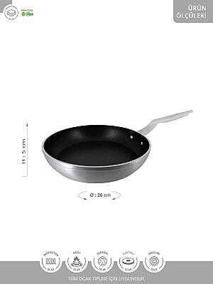 Hascevher Profex Plus 26 cm Tava Kapaksız İndüksiyonlu - 5