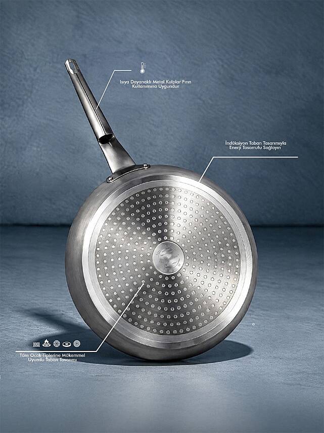 Hascevher Profex Plus 26 cm Tava Kapaksız İndüksiyonlu - 3