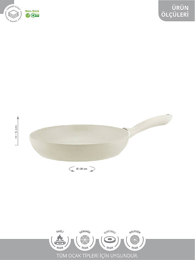 Lizbon Seramik 26x05 cm Fulya Tava Kapaksız - 5