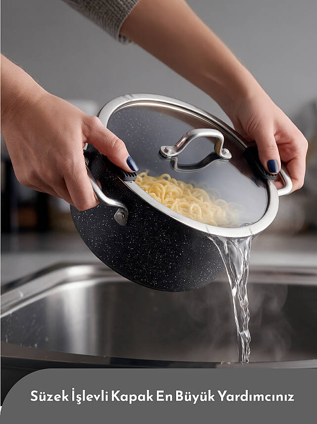 Hascevher Magda 7 Pcs Granit Full İnd. Set (22Ten/26Kar/26Tava/22Shn/30KTep) 4mm - 3