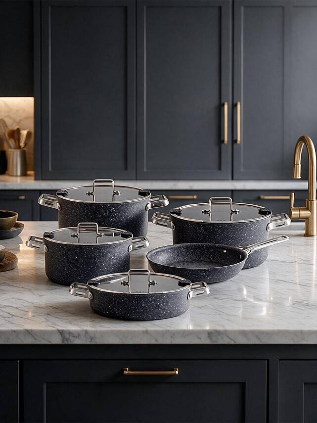 Venice 9 Parça Granit Set (20/24/28Ten/24Kar/24Tava) - 1
